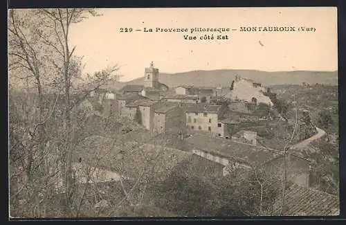 AK Montauroux, Vue pittoresque côté Est