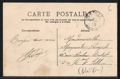 AK Lorgues, Vue générale du village et des champs environnants