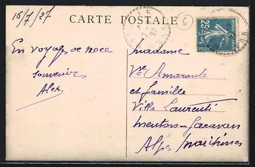 AK Méounes, Vue générale, prise du Chemin du Calvaire