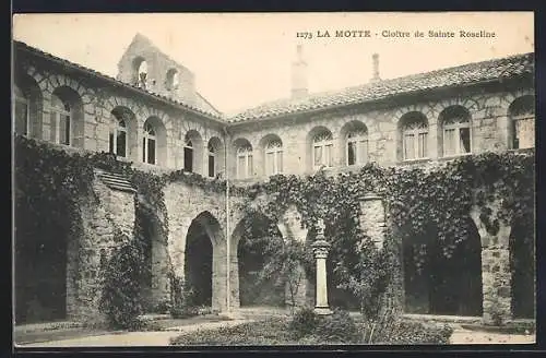 AK La Motte, Cloître de Sainte Roseline