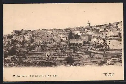 AK Mons, Vue générale, 840 m alt