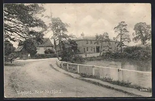 AK Bayford near Hertford, Blick in den Ort
