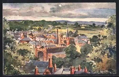 Künstler-AK Hitchen, From Windmill Hill Coney