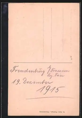 AK Freudenburg /Trier, Gasthaus Ww. Gitzinger mit kleiner Versammlung, Burgruine und Ort
