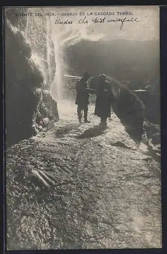 AK Puente del Inca, Debajo de la Cascada Termal