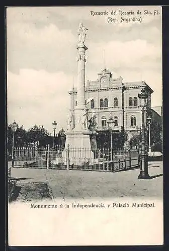 AK Rosario de Sta. Fé, Monumento à la Independencia y Palacio Municipal