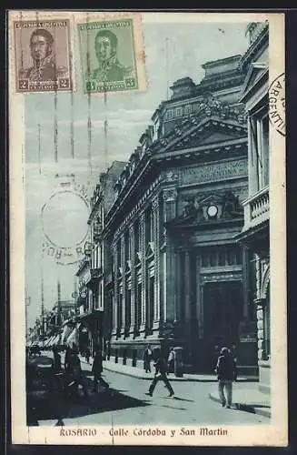 AK Rosario, Calle Córdoba y San Martin
