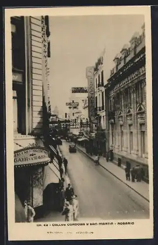 AK Rosario, Calles Cordoba y San Martin