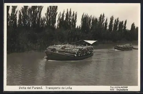 AK Delta del Paraná, Transporte de Lena