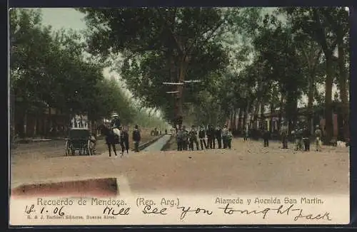 AK Mendoza, Alameda y Avenida San Martin