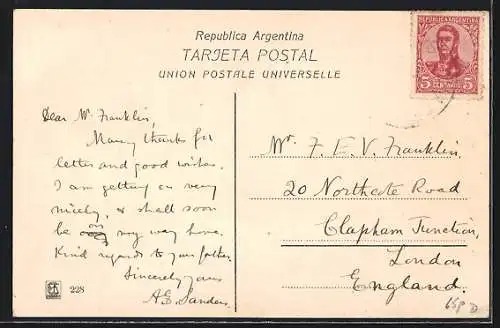 AK Rosario de Santa-Fé, Arboleda de la Calle Córdoba