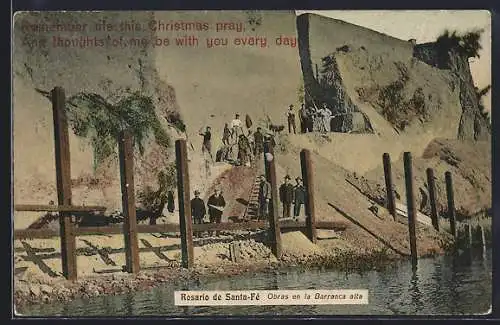 AK Rosario de Santa- Fè, Obras en la Barranca alta