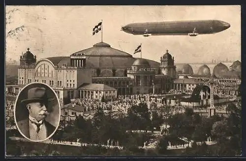 AK Frankfurt / Main, Ausstellung ILA, Graf Zeppelin