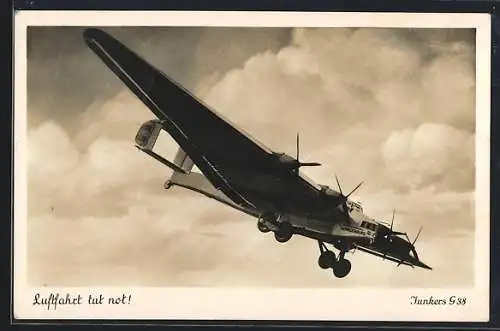 AK Flugzeug Junkers G 38