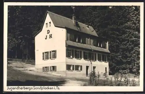 Foto-AK Sandplacken im Taunus, Jugendherberge