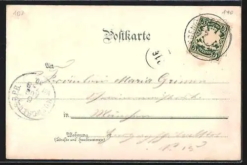 Lithographie St. Bartholomä / Königssee, Obersee, Malerwinkel, See-Einfahrt, Seeblick mit Untersberg