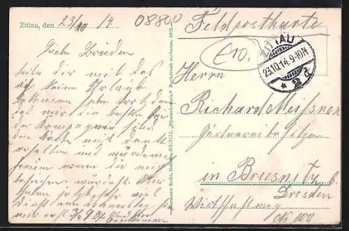 AK Zittau, Neue Kaserne des 3. Infanterie-Regiments Nr. 102