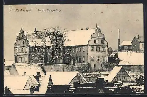 AK Kochendorf / Württ., Schloss Zwingenberg im Winter