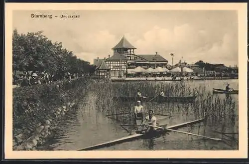 AK Starnberg, Undosa-Bad mit Ruderbooten