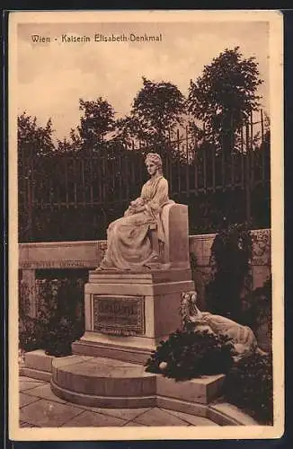 AK Wien, Denkmal der Kaiserin Elisabeth (Sissi) von Österreich