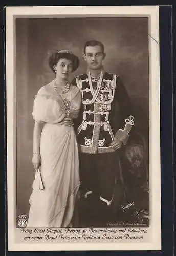 AK Prinz Ernst August, Herzog zu Braunschweig u. Lüneburg und Prinzessin Viktoria Luise