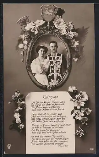 AK Victoria Louise Herzogin von Braunschweig und Gemahl