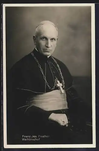 AK Portrait von Franz Jos. Fischer, Weihbischof