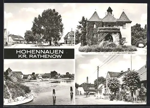 AK Hohennauen, Ortsansichten und Strassenpartien, Kirche