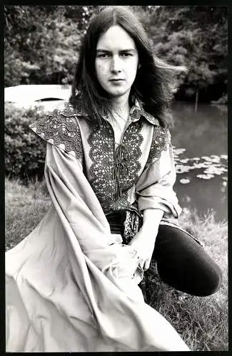 Fotografie Colin Davey, Portrait Richard Harvey, Frontman der Band Gryphon, Grossformat 19 x 30cm