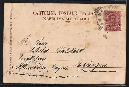 Lithographie Napoli, Via Caracciolo, Via Toledo, Tipo Popolano