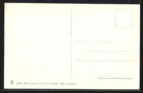 AK Nervi, Brückenpartie mit Turmblick