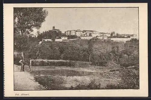 AK Bibbiena, Panorama von einer Strasse aus