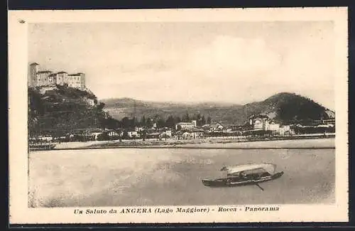 AK Angera /Lago Maggiore, Rocca, Panorama