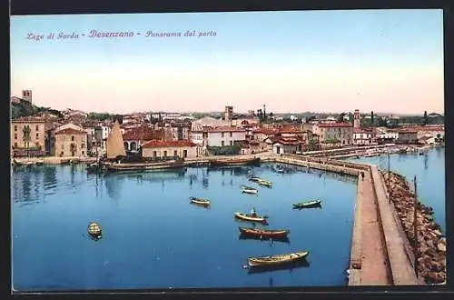 AK Desenzano /Lago di Garda, Panorama dal porto