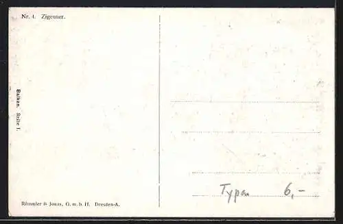 AK Zigeuner, Mann zu Ross, Sinti und Roma