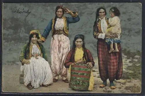 AK Sinti und Roma / Zigeunerin mit ihren Töchtern