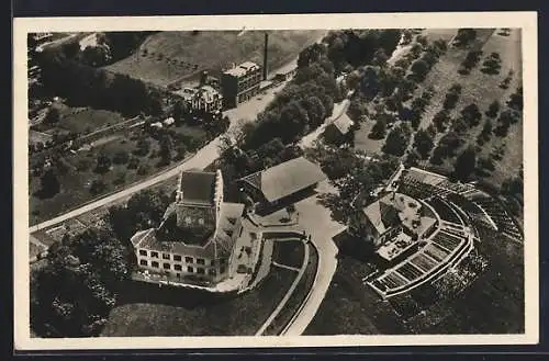AK Uster, Burg mit Umgebung, Fliegeraufnahme