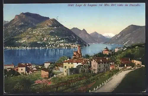 AK Pazzallo, Lago di Lugano col Mte. Brè, visto da Pazzallo