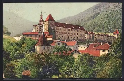 AK Chur, Bischöfliches Schloss aus der Vogelschau