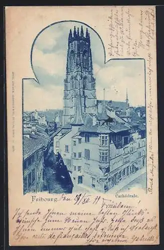 Mondschein-AK Fribourg, Cathédrale