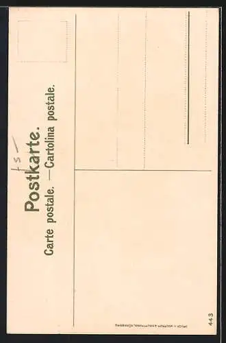 Künstler-AK Fritz Voellmy: Montreux, Ortsansicht