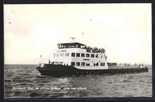 AK Dampfer Prins Willem in Fahrt