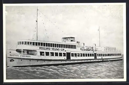 AK Dampfer Kasteel Staverden der Holland-Veluwe-Lijn