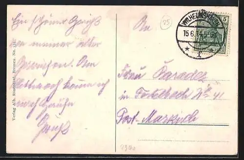 AK Wilhelmshaven, Partie im Reichskriegshafen, Kriegsschiffe