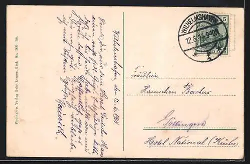 AK SM Linienschiff Rheinland auf Backbord