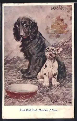 Künstler-AK John Wills: That coal black mammy o` mine