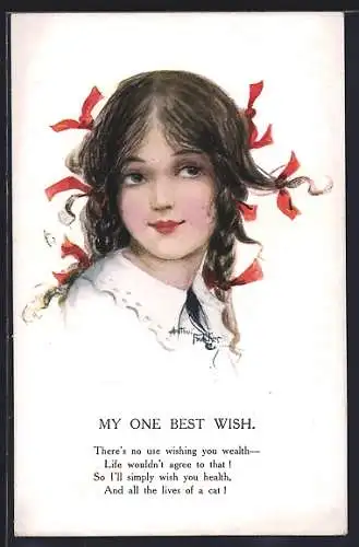Künstler-AK Arthur Butcher: My one best wish