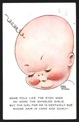 Künstler-AK Mabel Lucie Attwell: Some folk like the Eton..., Baby