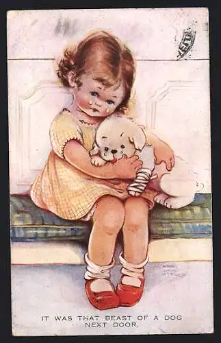 Künstler-AK Mabel Lucie Attwell: It was that beast of a dog next door