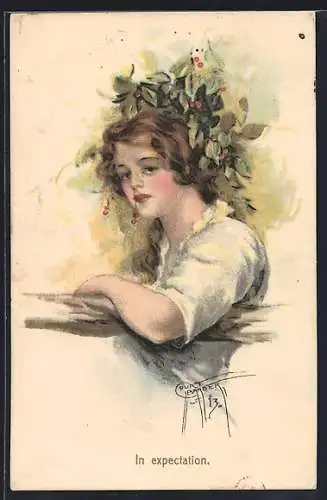 Künstler-AK Court Barber: In expectation